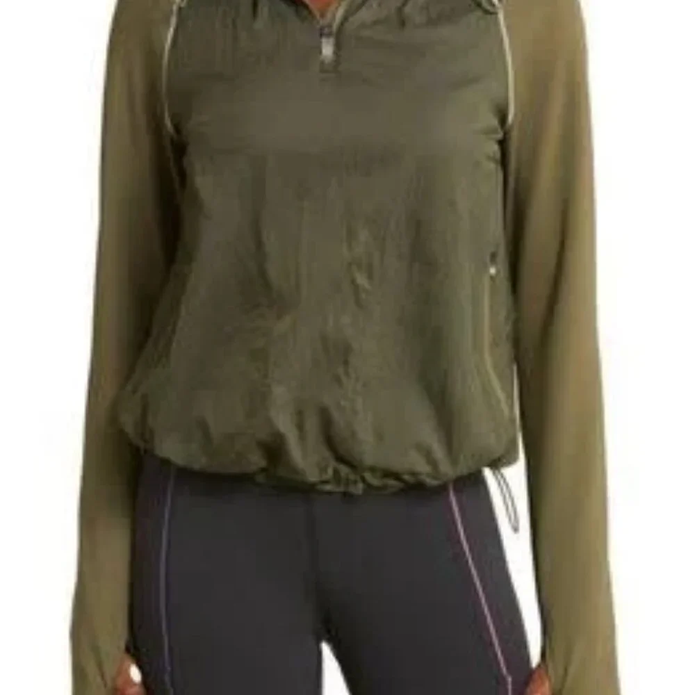NWT Womens Medium Olive Branch Outdoor Voices Frost/Knit Hoddie. - Picture 8 of 13